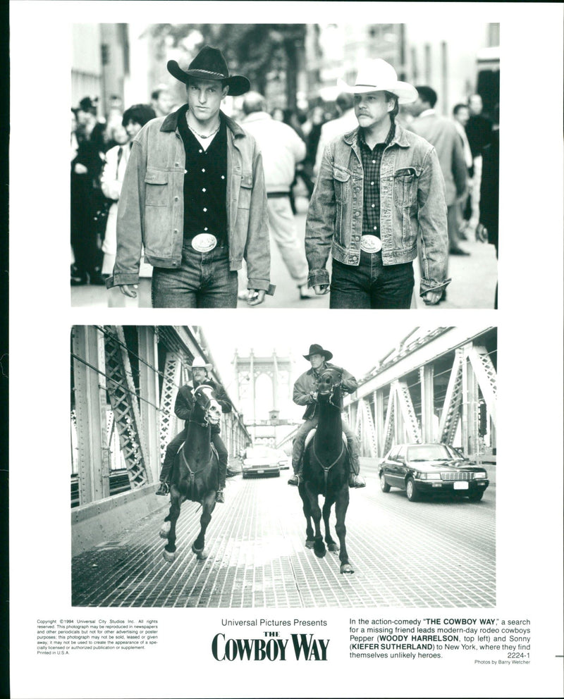 Woody Harrelson and Kiefer Sutherland - Vintage Photograph