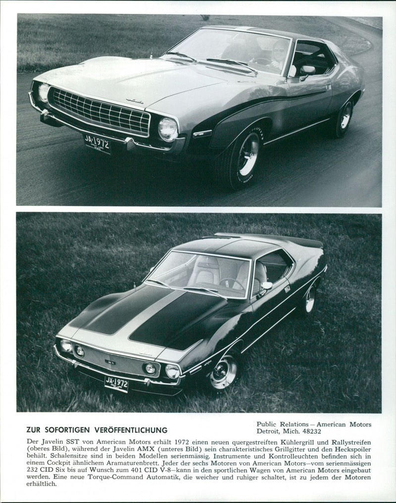 1972 AMC Javelin SST - Vintage Photograph