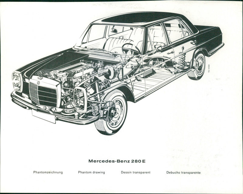 1972 Mercedes-Benz 280E - Vintage Photograph