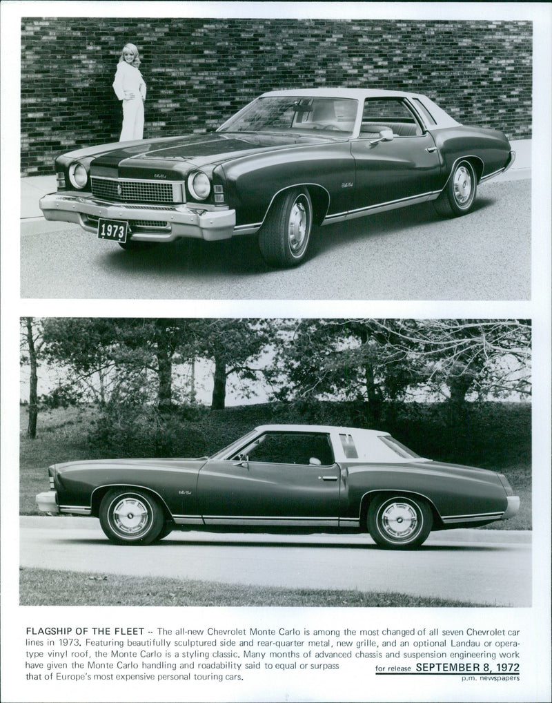 1973 Chevrolet Monte Carlo - Vintage Photograph