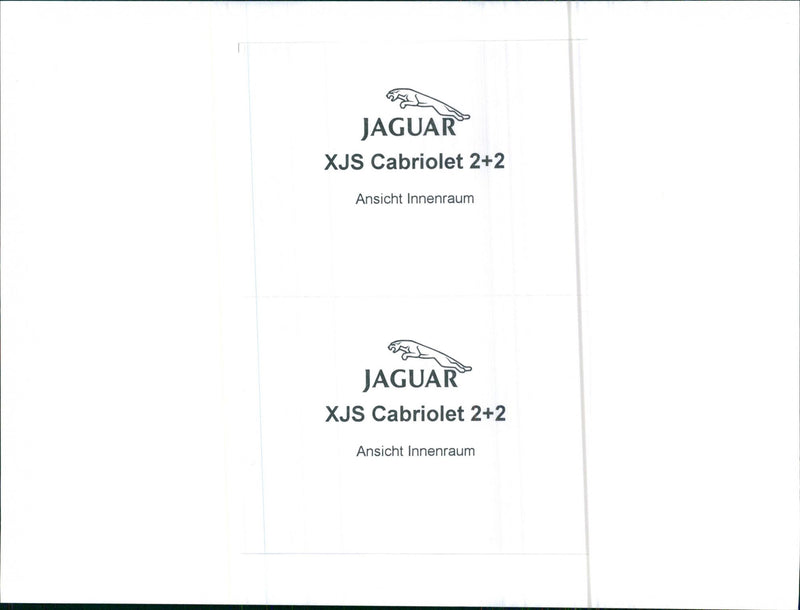 Jaguar XJS Cabriolet 2+2 - Vintage Photograph