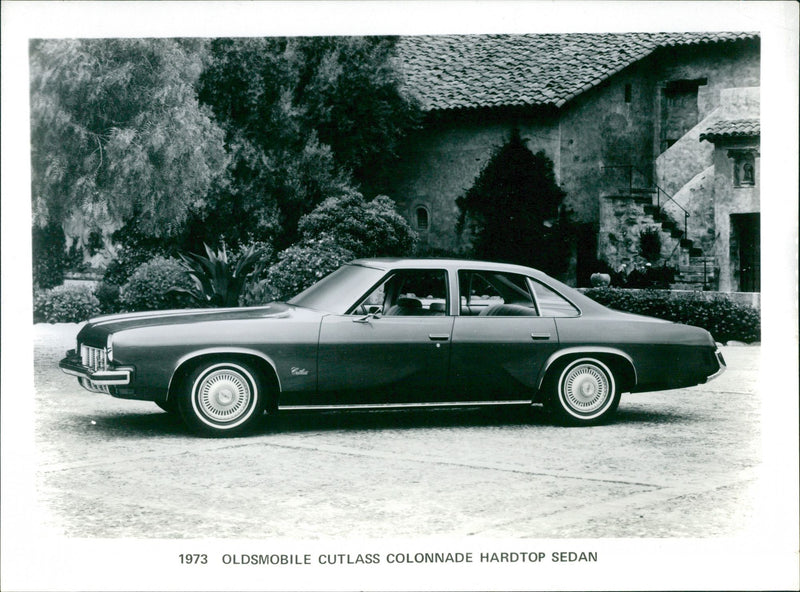 1973 Oldsmobile Cutlass Colonnade Hardtop Sedan - Vintage Photograph