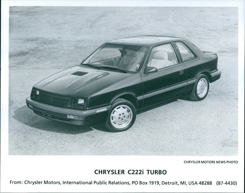 1987 Chrysler C222i Turbo - Vintage Photograph