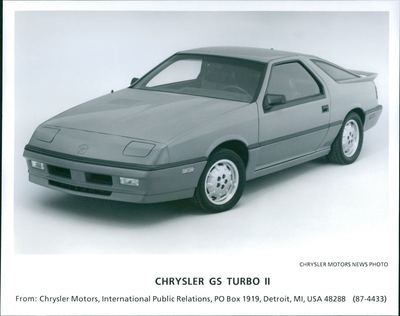 1987 Chrysler GS Turbo II - Vintage Photograph