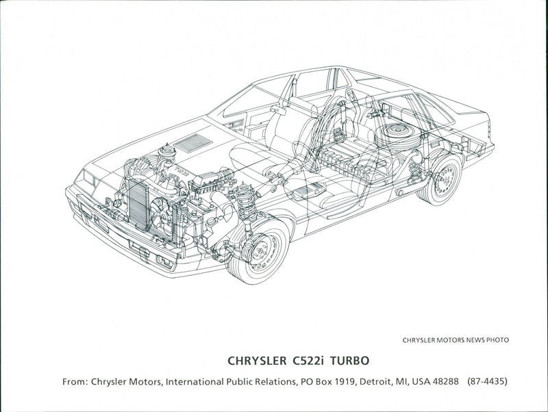 1987 Chrysler C522i Turbo - Vintage Photograph