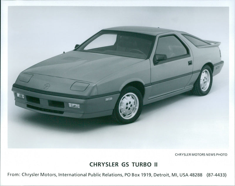 1987 Chrysler GS Turbo II - Vintage Photograph