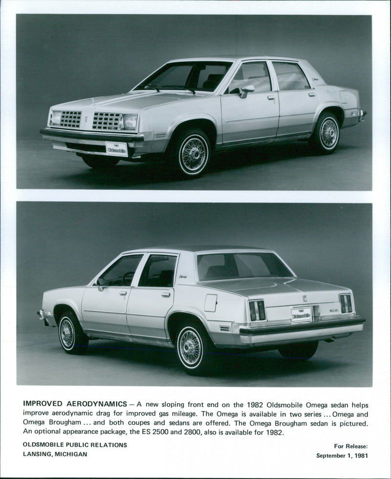 Oldsmobile, Omega Brougham Sedan, 1982 - Vintage Photograph