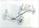 Illustration of the Suspension of Daihatsu Charade 1988 - Vintage Photograph