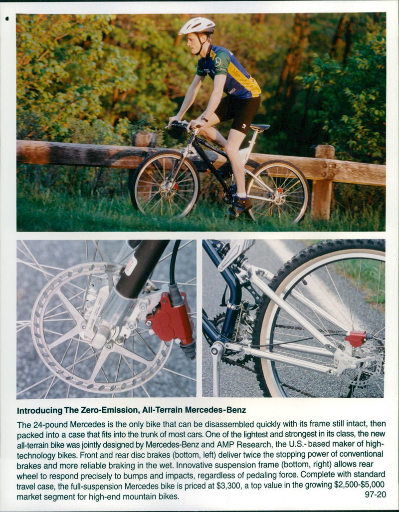 Mercedes-Benz Bike - Vintage Photograph