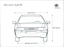 Audi 80 Program 1986 - Vintage Photograph