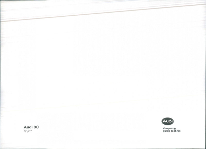 Audi 90 - Vintage Photograph