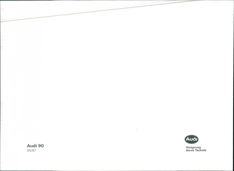 Audi 90 - Vintage Photograph