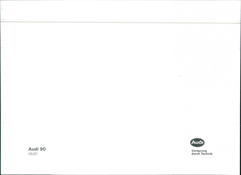 Audi 90 - Vintage Photograph