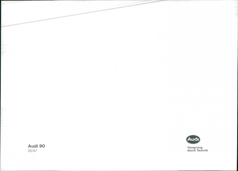 Audi 90 - Vintage Photograph