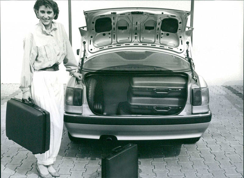 Audi 90's luggage compartment - Vintage Photograph