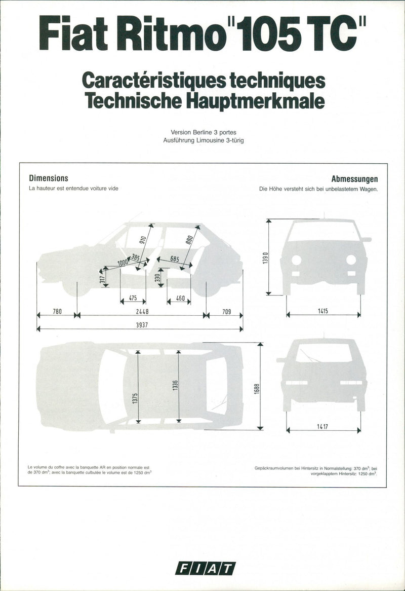 Fiat Ritmo 105 TC - Vintage Photograph