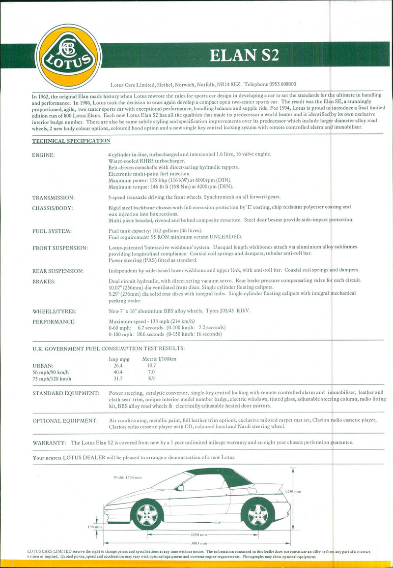 Lotus Elan S2 - Vintage Photograph