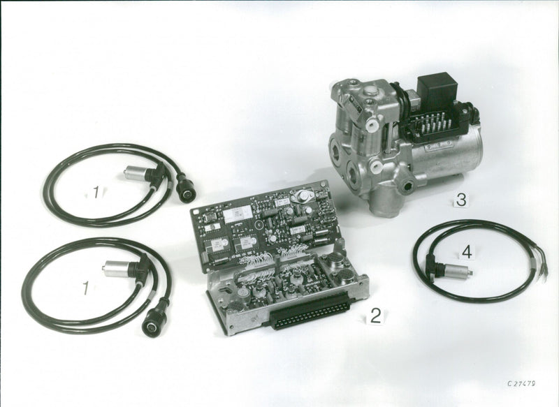 Mercedes-Benz anti-lock braking system - Vintage Photograph