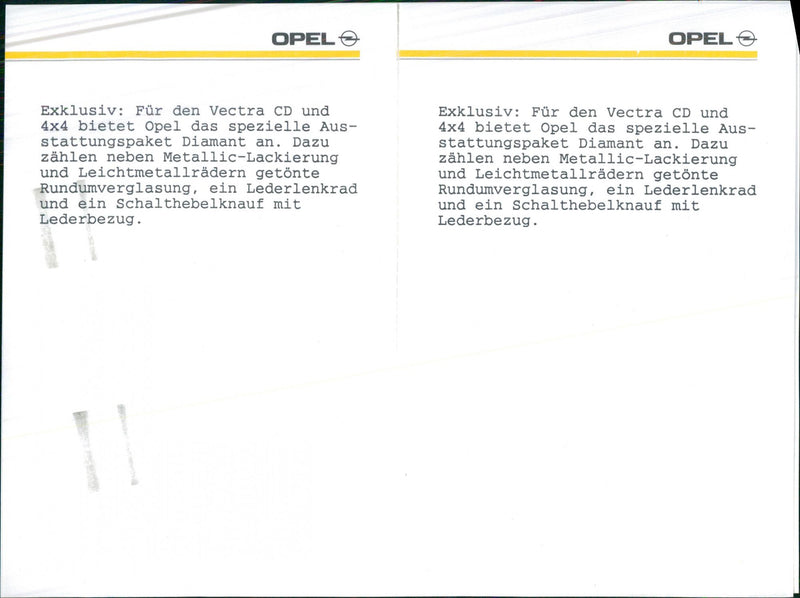 Opel Vectra - Vintage Photograph