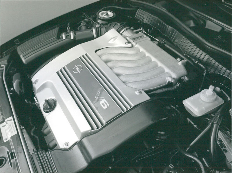 Opel Vectra V6 Engine - Vintage Photograph