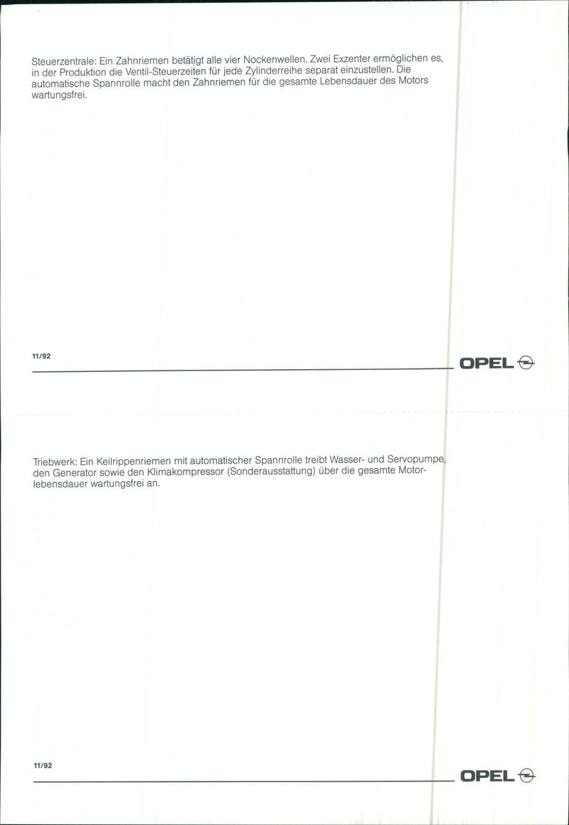 Opel ECOTEC-V6 - Vintage Photograph