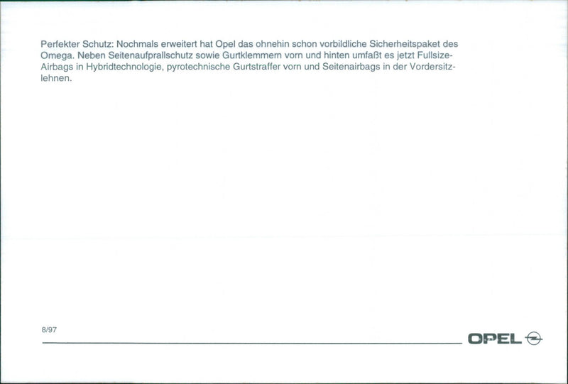 Opel Omega 98 - Vintage Photograph