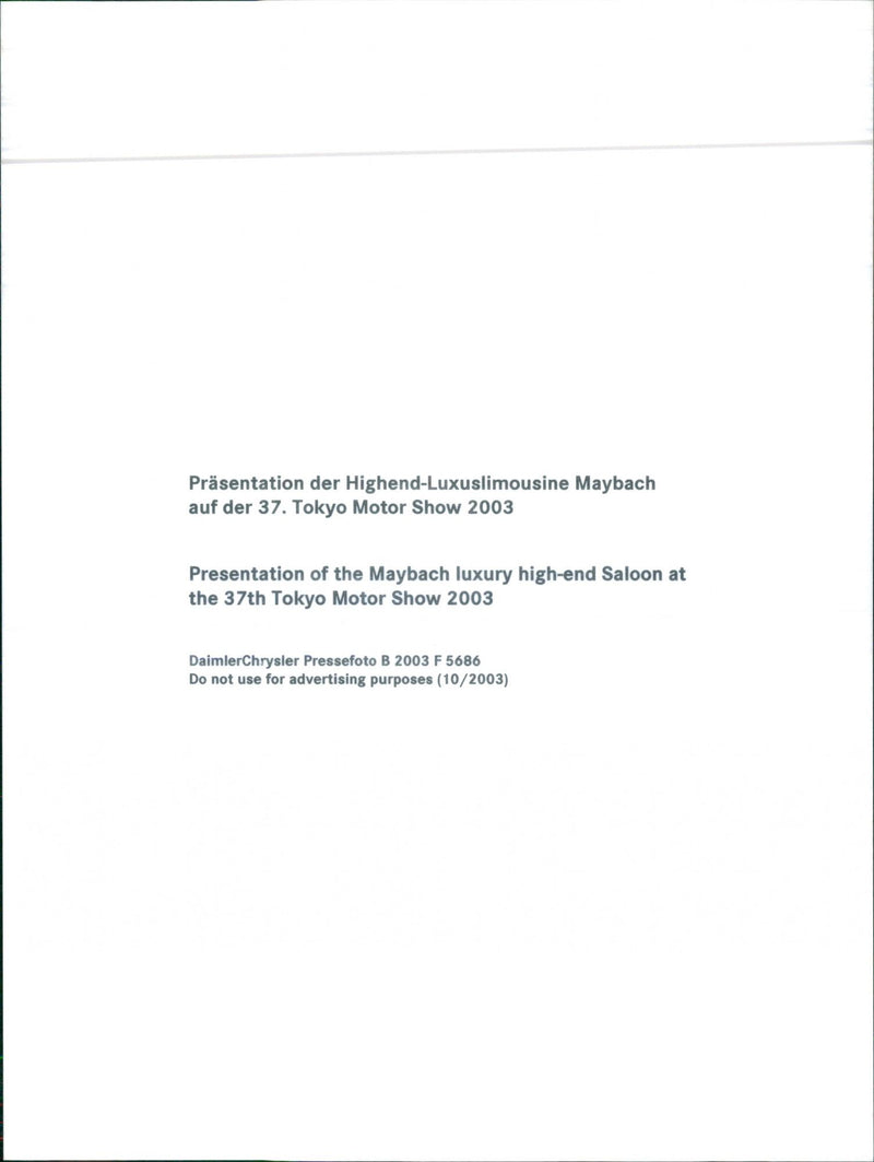 2003 Maybach - Vintage Photograph