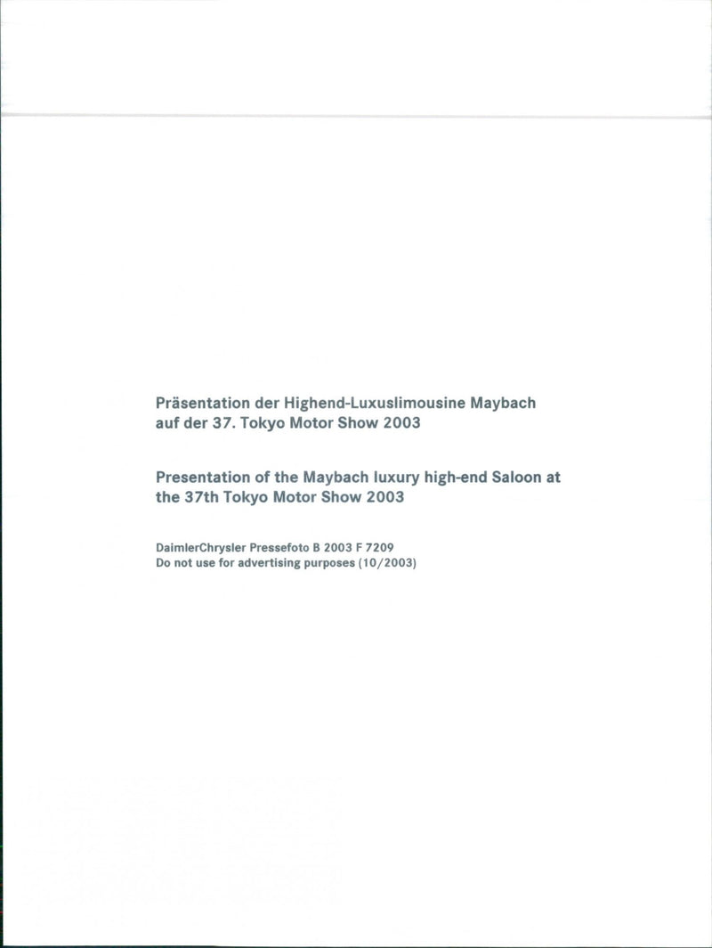 2003 Maybach - Vintage Photograph