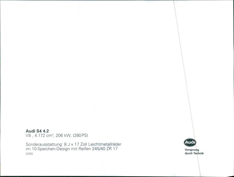 Audi S4 4.2 - Vintage Photograph