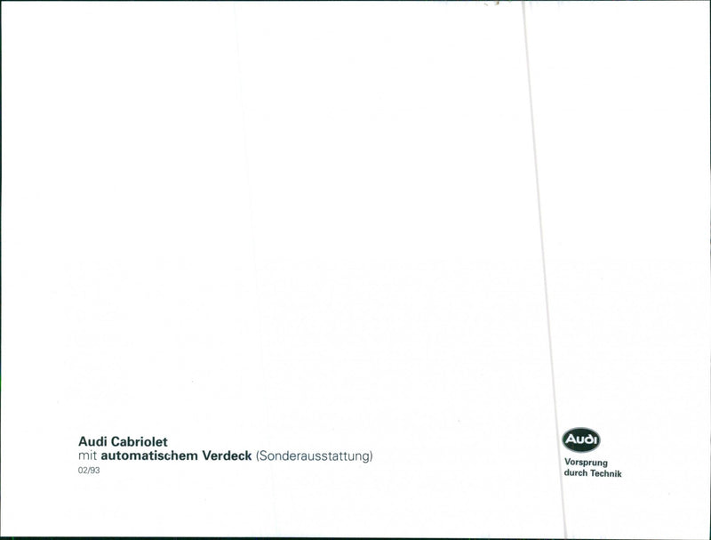 Audi Convertible - Vintage Photograph