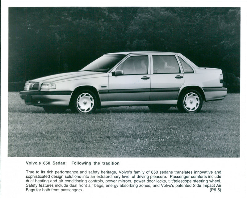 Volvo's 850 Sedan. - Vintage Photograph