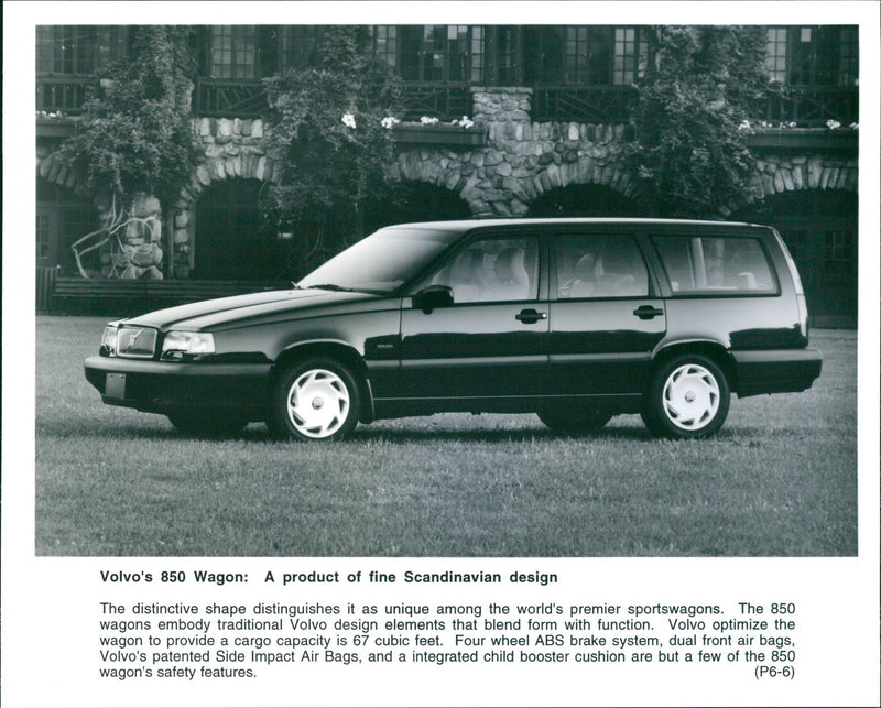 Volvo's 850 Wagon. - Vintage Photograph