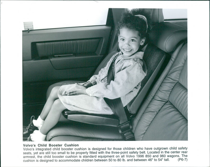 Volvo's integrated child booster cushion. - Vintage Photograph