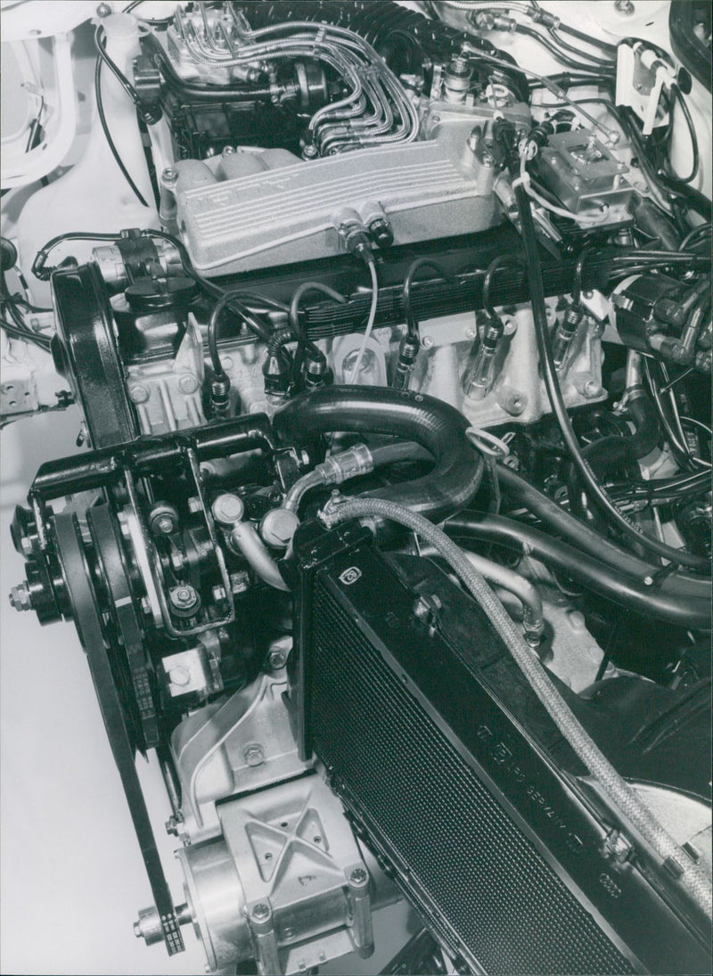 1989 Audi 100 Avant Duo Engine - Vintage Photograph