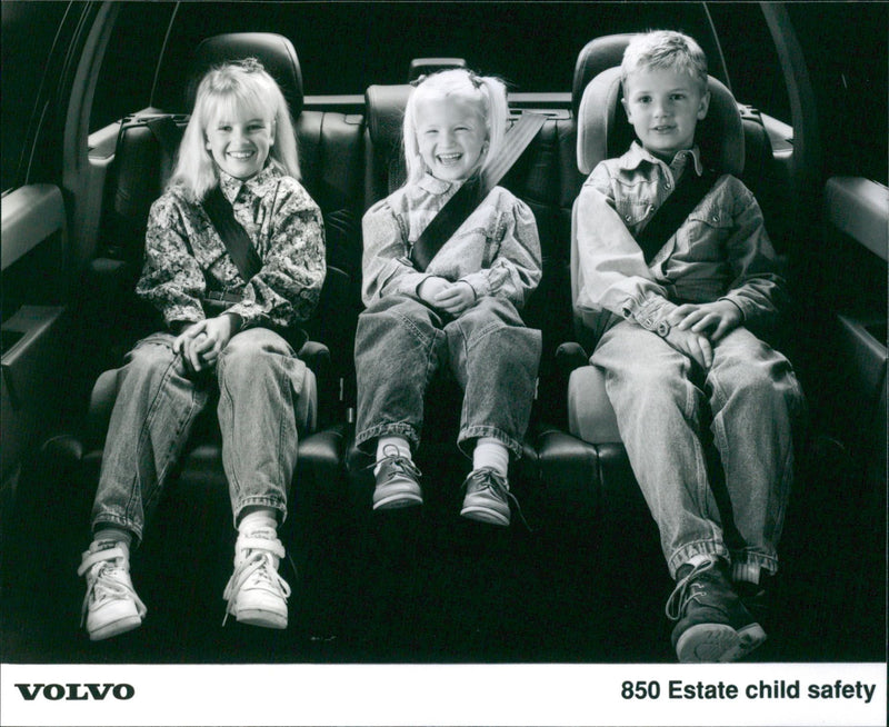 Volvo 850 Estate child safety - Vintage Photograph