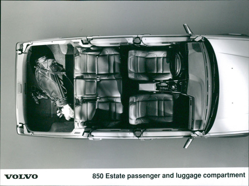 Volvo 850 Estate passenger and luggage compartment - Vintage Photograph