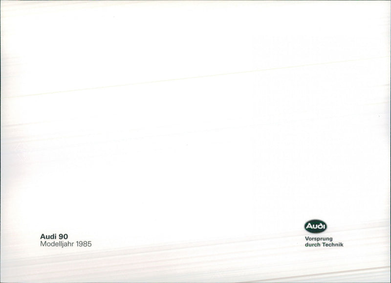 1985 Audi 90 - Vintage Photograph
