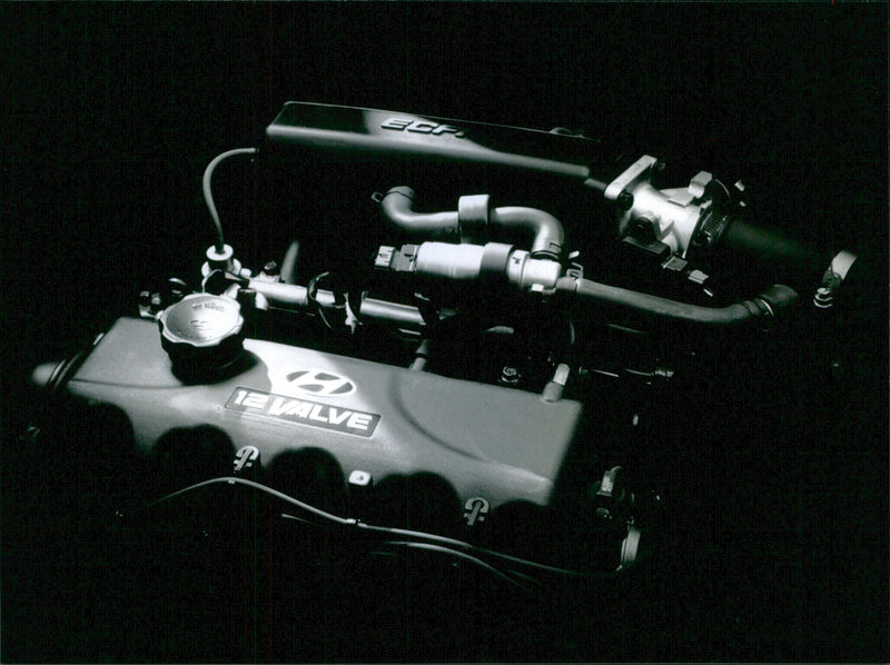 Hyundai engine - Vintage Photograph