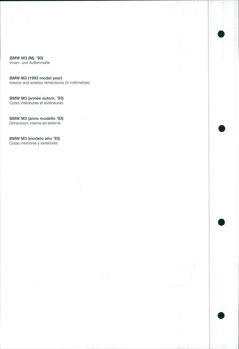 1993 BMW M3 - Vintage Photograph