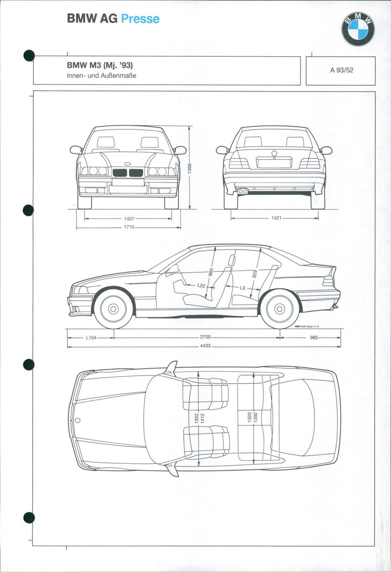1993 BMW M3 - Vintage Photograph