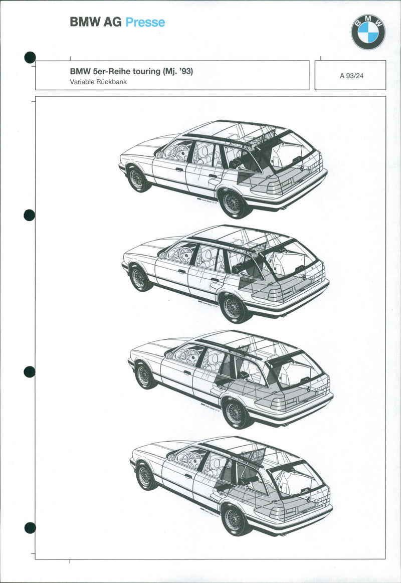 1993 BMW 5 Series Touring - Vintage Photograph