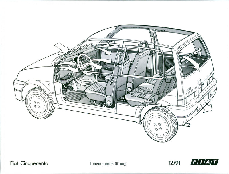 Fiat Cinquecento - Vintage Photograph