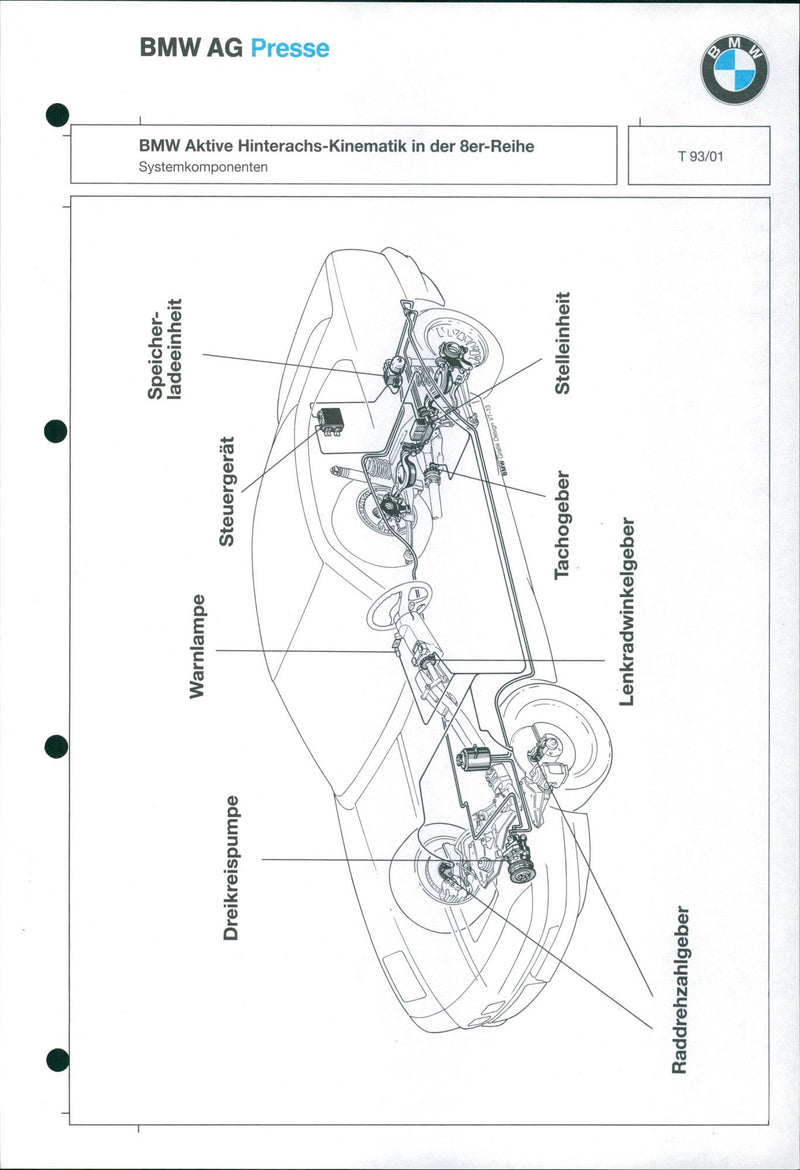 BMW Active rear axle kinematics - Vintage Photograph