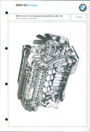 1993 BMW 2.0-Liter/2.5-Liter engine cutaway drawing - Vintage Photograph