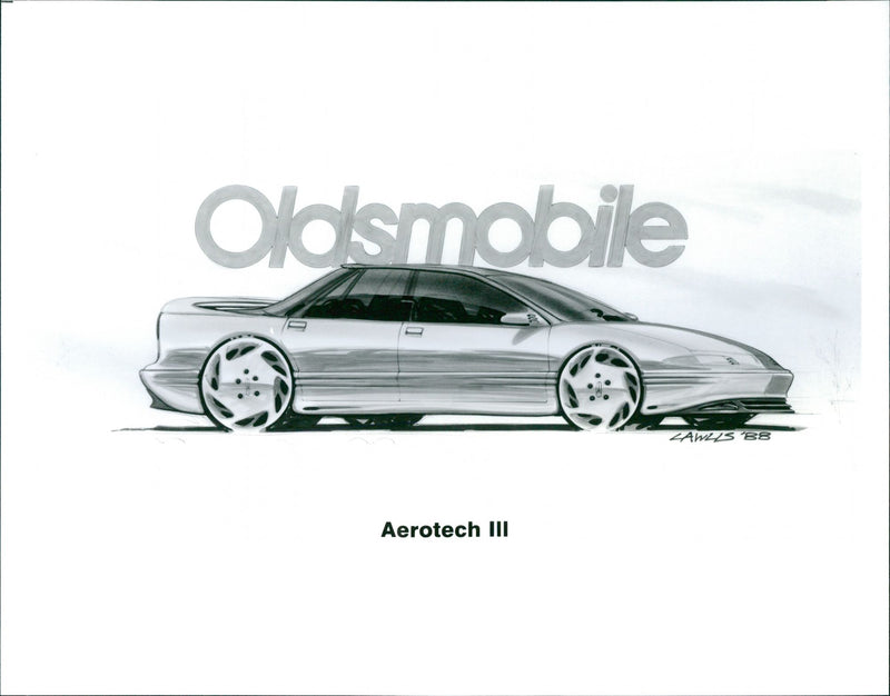 1989 Oldsmobile Aerotech III - Vintage Photograph