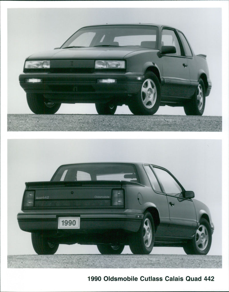1990 Oldsmobile Cutlass Calais Quad 442 - Vintage Photograph