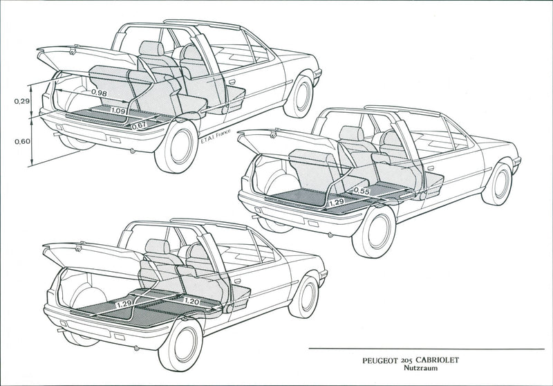 Peugeot 205 Cabriolet - Vintage Photograph