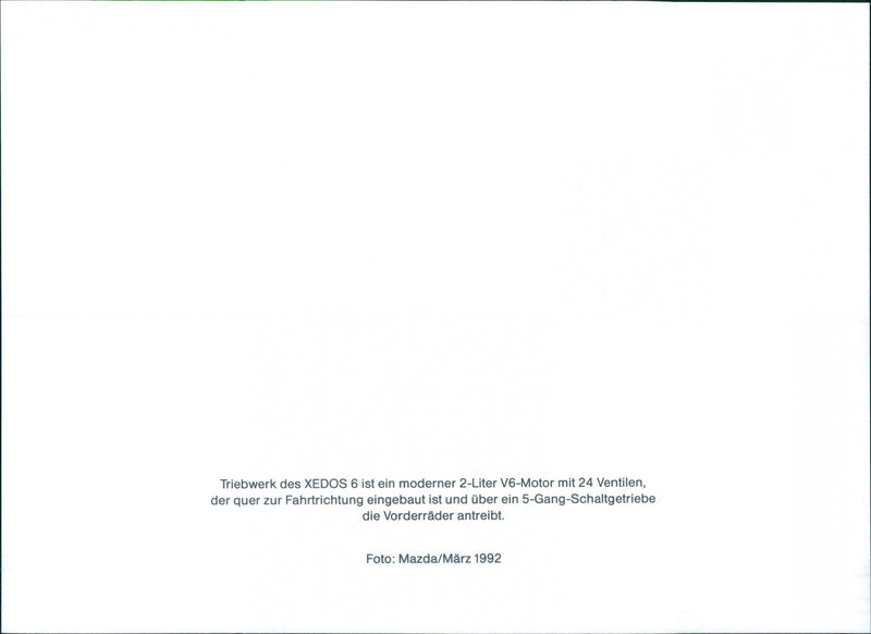 Mazda Xedos 6 - Vintage Photograph