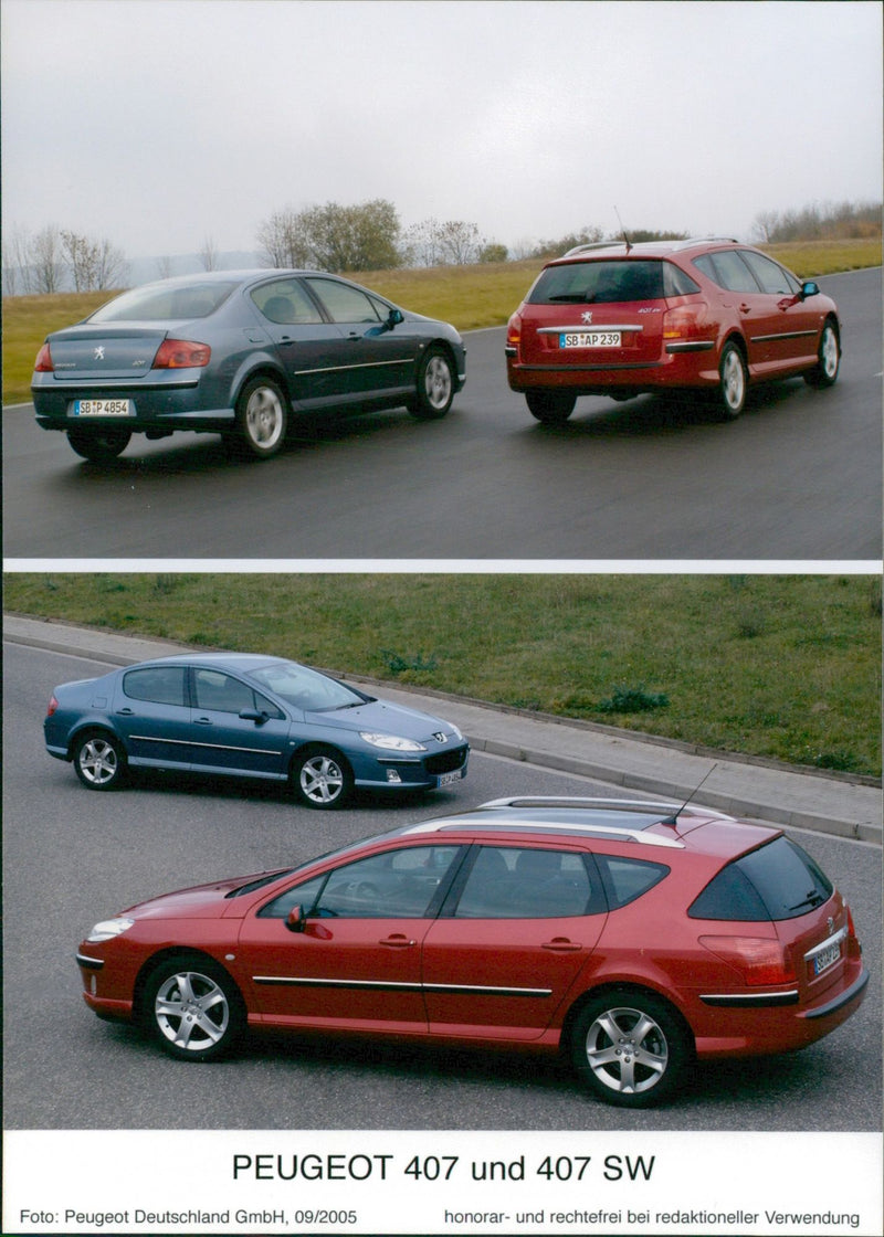 Peugeot 407 and 407 SW - Vintage Photograph