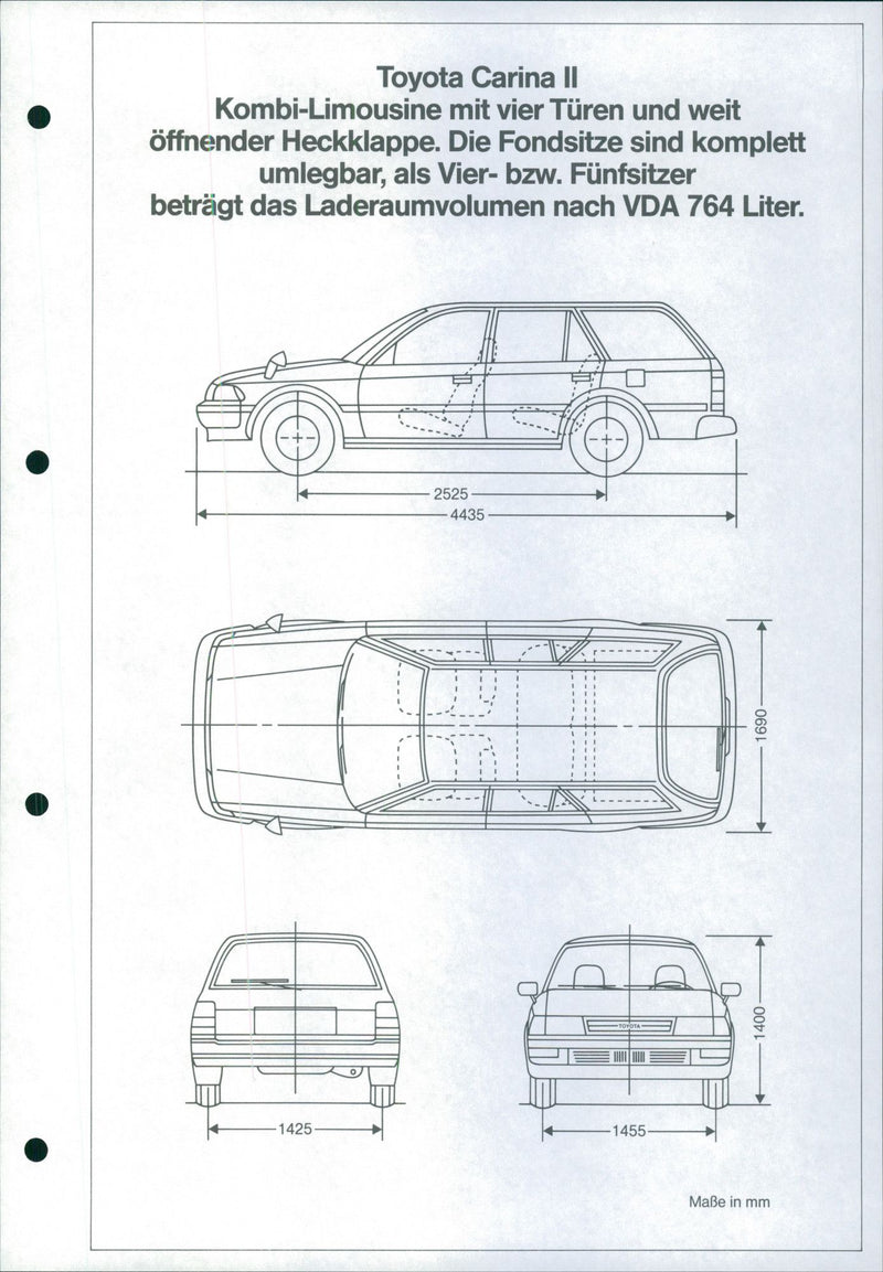 Toyota Carina II Combi Sedan - Vintage Photograph